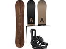 Set: Arbor Element Premium Mid Wide 2017 + Burton Cartel 2017, black - Snowboardset | Bild 1