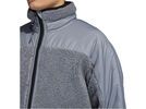 Adidas Fleece Zip Jacket, feather grey/orange | Bild 6
