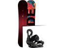 Set: Ride Saturday 2017 + Burton Stiletto 2017, black - Snowboardset | Bild 1