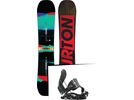 Set: Burton Process Flying V 2016 + Flow Nexus Hybrid 2016, black - Snowboardset | Bild 1