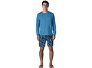 Patagonia Men's Long-Sleeved Capilene Cool Daily Shirt - Boardshort Logo, shore blue/light shore blue x-dye | Bild 6