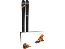 Set: Line Sick Day 95 2017 + Tyrolia Attack 16 ohne Bremse, solid black flash orange - Skiset | Bild 1