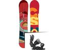 Set: Burton Custom Flying V 2016 + Flow Fuse 2016, black - Snowboardset | Bild 1