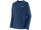 Patagonia Men's Long-Sleeved Capilene Cool Merino Blend Graphic Shirt - Heritage Header, clement blue | Bild 1