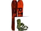 Set: Ride Warpig Large 2017 + Ride Rodeo 2016, forest - Snowboardset | Bild 1