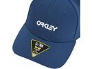 Oakley 6 Panel Stretch Metallic Hat, poseidon/white | Bild 3