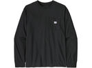 Patagonia Long-Sleeved Shop Sticker Pocket Responsibili-Tee, black | Bild 1