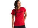 Specialized Wordmark T-Shirt Damen kurzarm, flo red | Bild 2