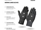GripGrab Merino Wool Liner Gloves, black | Bild 5