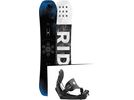 Set: Ride Berzerker 2017 + Flow Five Hybrid 2016, black - Snowboardset | Bild 1