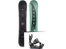 Set: Arbor Element Mid Wide 2017 + Flow NX2-GT Hybrid 2017, black - Snowboardset | Bild 1