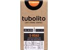 Tubolito S-Tubo Road 60 mm - 700C x 18-32 / Black Valve, orange/black | Bild 2