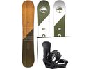 Set: Arbor Coda Rocker Mid Wide 2017 + Burton Malavita 2017, black - Snowboardset | Bild 1