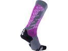 UYN All Mountain Ski Socks Lady, medium grey melange/purple | Bild 2