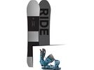 Set: Ride Timeless 2017 + Flow NX2 2016, blue - Snowboardset | Bild 1
