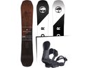 Set: Arbor Coda Camber 2017 + Ride El Hefe, black - Snowboardset | Bild 1