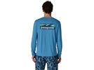 Patagonia Men's Long-Sleeved Capilene Cool Daily Shirt - Boardshort Logo, shore blue/light shore blue x-dye | Bild 5