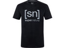 super.natural Grid Logo Tee Herren, jet black/vapor grey | Bild 1