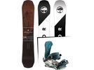 Set: Arbor Coda Camber Mid Wide 2017 + Nitro Team 2017, wolfpack white - Snowboardset | Bild 1