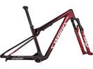 Specialized S-Works Epic World Cup Frameset, gloss red tint/silver granite/white silver | Bild 3