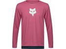 Fox Youth Defend Long Sleeve Jersey Fox Head, berry | Bild 1