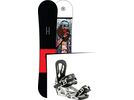 Set: Ride Crook Wide 2017 + Nitro Pusher 2017, ice camo - Snowboardset | Bild 1