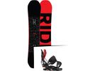 Set: Ride Machete 2017 + Flow Fuse-GT 2017, black/red - Snowboardset | Bild 1