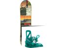 Set: Nitro Ripper Kids 2017 + Burton Grom 2017, sea glass green - Snowboardset | Bild 1