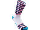 Specialized Full Stripe Summer Sock, white/turquoise/acid red | Bild 1