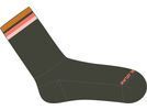 Pearl Izumi Merino Thermal Sock, forest/shebert stripe | Bild 1
