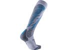 UYN All Mountain Ski Socks, light grey melange/azure | Bild 2