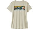 Patagonia Women's Capilene Cool Daily Shirt - Boardshort Logo, dyno white | Bild 2