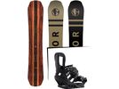 Set: Arbor Coda Camber Premium Mid Wide 2017 + Burton Cartel 2017, black - Snowboardset | Bild 1