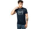 super.natural Grid Logo Tee Herren, blueberry/vapor grey | Bild 3