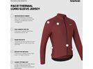 GripGrab PACR Thermal Long Sleeve Jersey, dark red | Bild 9