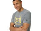 super.natural Grid Logo Tee Herren, cashmere grey melange/aspen gold | Bild 4