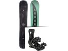 Set: Arbor Element Mid Wide 2017 + Nitro Zero 2015, black - Snowboardset | Bild 1