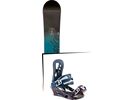 Set: Nitro Stance 2017 + Nitro Pusher 2017, blue berry - Snowboardset | Bild 1