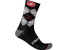 Castelli Rombo 18 Sock, black/dark gray/red | Bild 1