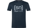 super.natural Grid Logo Tee Herren, blueberry/vapor grey | Bild 1