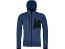 Ortovox Merino Fleece Grid Hoody M, blue nunatak | Bild 1