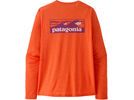 Patagonia Men's Long-Sleeved Capilene Cool Daily Shirt - Boardshort Logo, orange peel/light orange peel x-dye | Bild 2