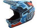TroyLee Designs D3 Fiberlite Speedcode Helmet, blue/black | Bild 1