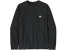 Patagonia Long-Sleeved Shop Sticker Pocket Responsibili-Tee, black | Bild 1