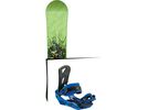 Set: Nitro Ripper Youth Wide 2017 + Nitro Staxx 2017, bright blue - Snowboardset | Bild 1