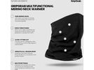 GripGrap Multifunctional Merino Neck Warmer, black | Bild 7
