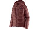 Patagonia Women's Fitz Roy Down Hoody, dark ruby w/sizzle red | Bild 1