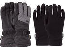 POW Gloves Warner Gore-Tex Long Glove + Merino Liner, charcoal | Bild 2