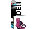 Set: Ride Rapture 2017 + K2 Cassette 2014, pink - Snowboardset | Bild 1
