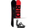 Set: Ride Machete 2017 + Flow Fuse Hybrid 2017, black - Snowboardset | Bild 1